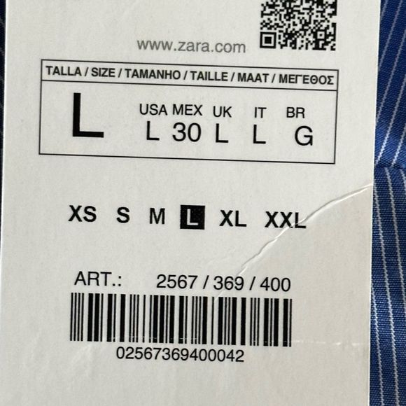 Zara Blue and White Midi Dress - Picture 10 of 13